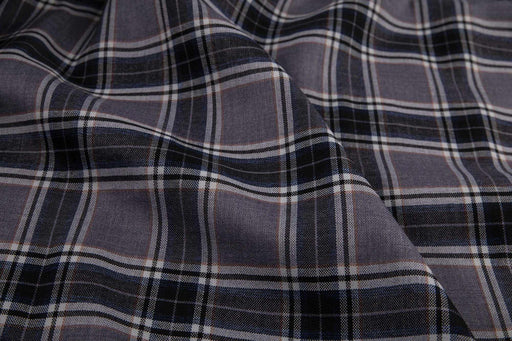 Checks Wool Blend for Jackets - BLEES-Fabric-FabricSight