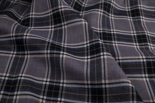 Checks Wool Blend for Jackets - BLEES-Fabric-FabricSight