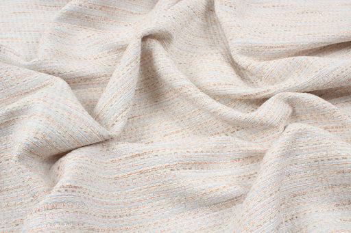 Cotton Blend Tweed Jacquard with Lurex Yarn-Fabric-FabricSight