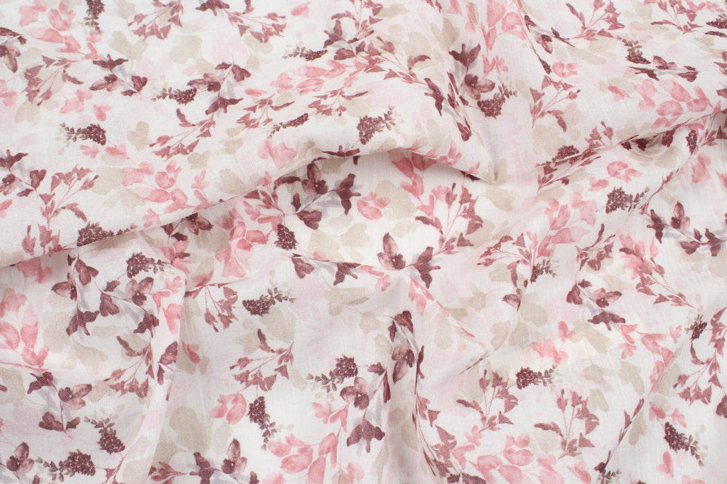 Cotton Light Muslin - Floral Print-Fabric-FabricSight