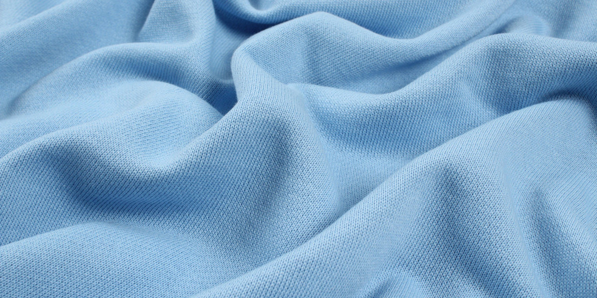 Organic Cotton Fleece, Soft touch - Placid Blue | Buy Fabrics