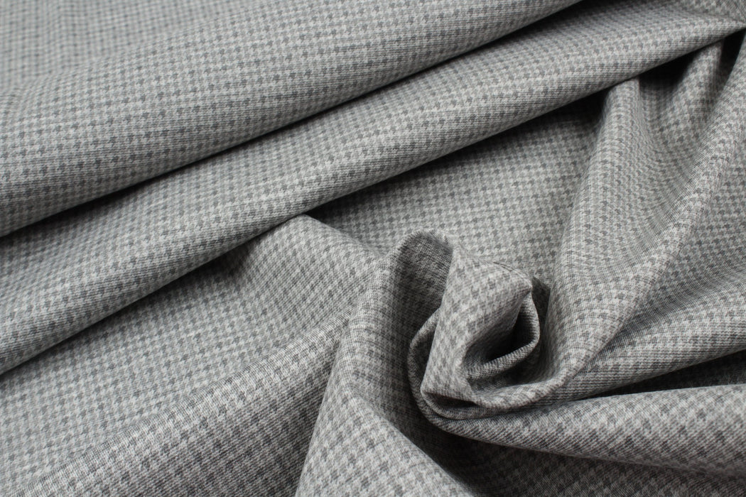 Punto Roma Bi-Color Houndstooth print-Fabric-FabricSight