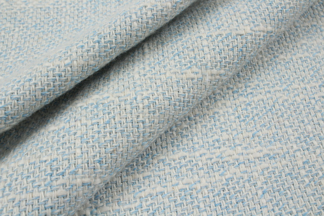 Summer Tweed Slubbed - Light Blue-Fabric-FabricSight