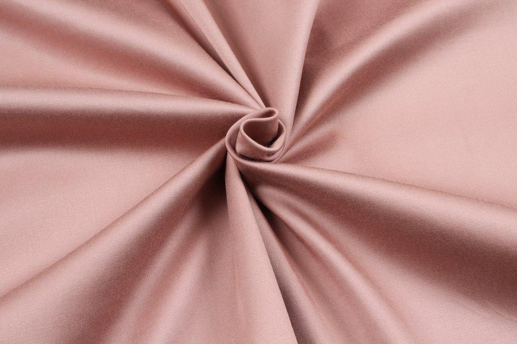 TENCEL COTTON SATIN 280 GSM - Stretch - Dust Pink-Fabric-FabricSight