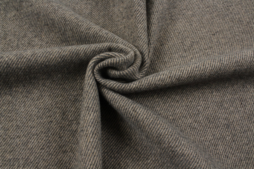 Twill Structure Recylced Wool for Jackets-Fabric-FabricSight